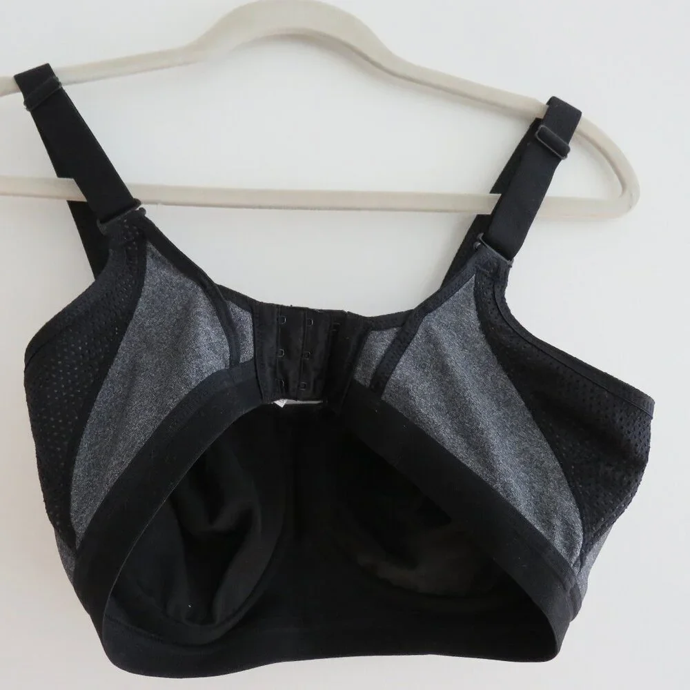 WACOAL Brandi Sport Underwire Bra in Gray Heather Support Athleisure - Size 34D - Picture 8 of 13